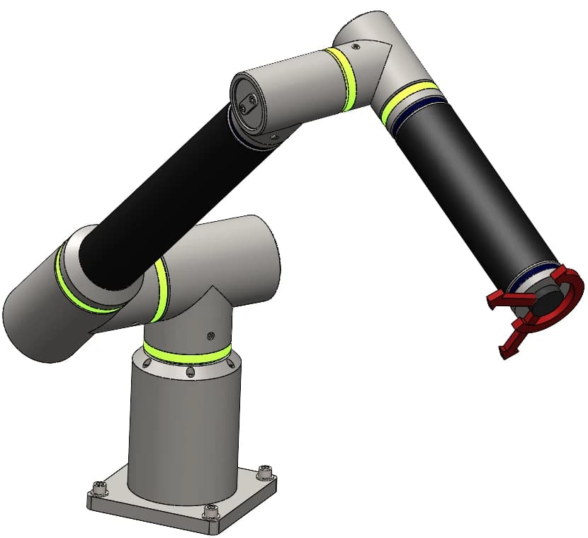 Lightweight axes and robot components